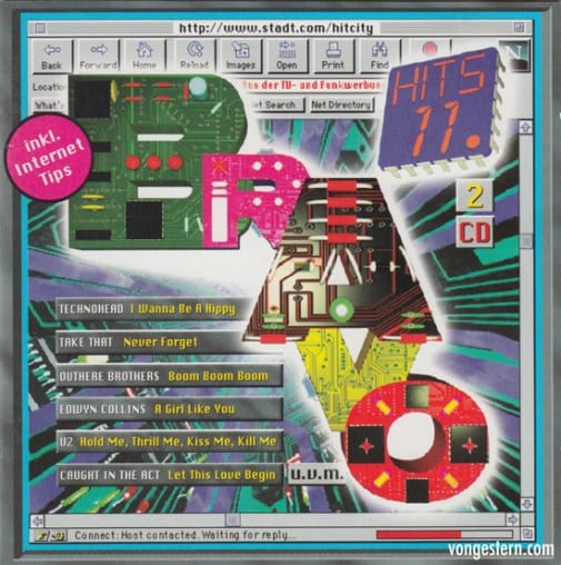Was ist das Internet --> Bravo Hits 1995 erlärt es uns =)