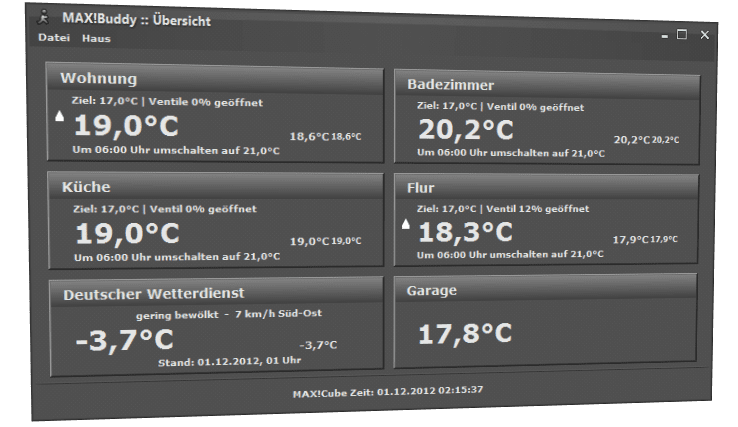 MAX!Buddy Heizungssteuerung - Download files / Dateien